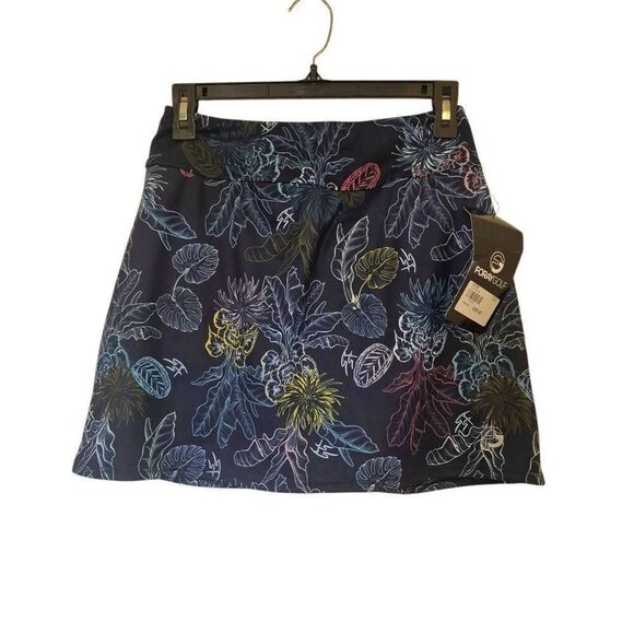 Foray Golf Women's Navy & Multicolor Floral Poly/Spandex Skirt Skort NEW - Picture 1 of 9